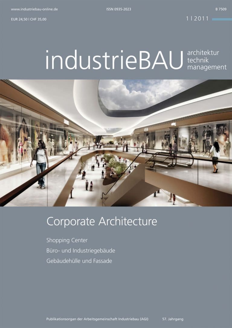 Projekte zum Thema „Corporate Architecture“ – IndustrieBAU Ausgabe 01/11 im Februar/Maerz 2011
