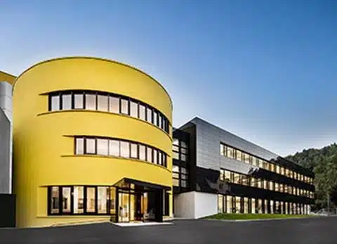 Außenansicht Sto Empfangs- und Bürogebäude
