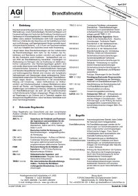 Arbeitsgemeinschaft Industriebau, AGI, Arbeitsblatt, Z13, Technische Informationen aus der Baupraxis, TIB, Brandfallmatrix, Brandschutz