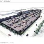 Plan des neuen Parkdecks für das Hessen-Center