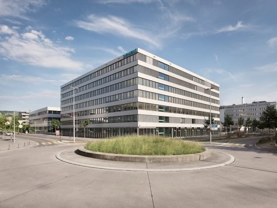 Das neue Bürogebäude am Standort Zug. Bild: Siemens AG