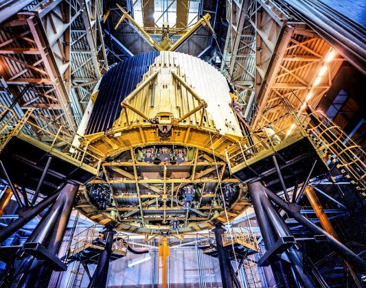 Das Montagewerk der US-Bundesbehörde NASA in der Nähe von New Orleans, USA, umfasst knapp 3,4 Mio. qm. Damit ist es beinahe so groß wie der Central Park in New York. Bild: Rawpixel Ltd/NASA