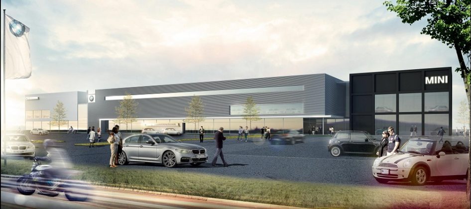 Rendering der neuen Nürnberger Niederlassung. Bild: BMW AG