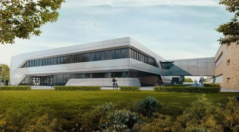 Rendering des Besucherzentrums Siemens. Bild: aib GmbH/macina