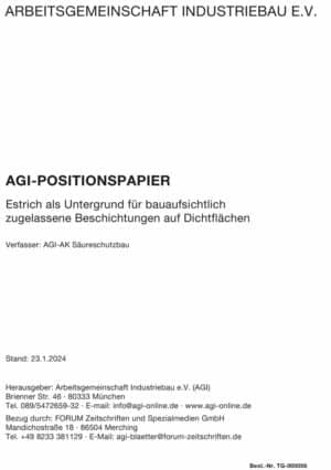 AGI-Positionspapier Estrich