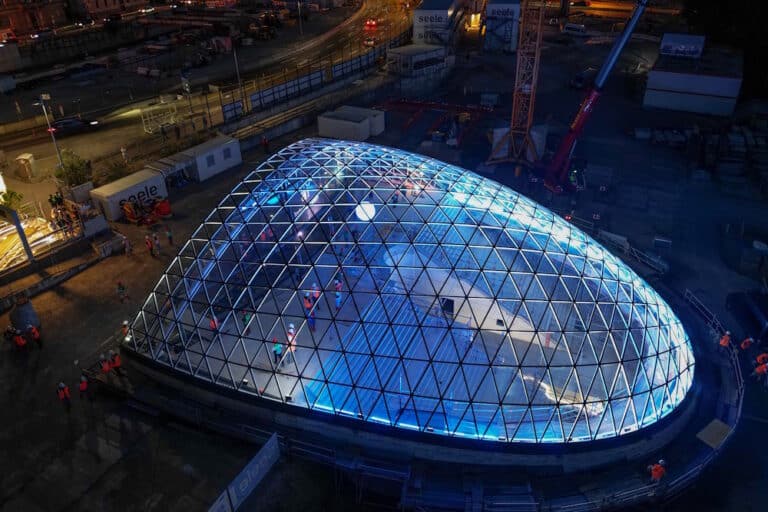 Stuttgart 21: Erste Gitterschale fertig