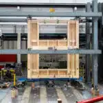 Holzbau Versuchsaufbau Empa