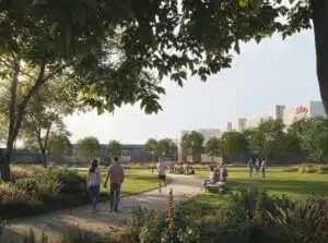 Parkanlage Projekt Mondrian für Lilly