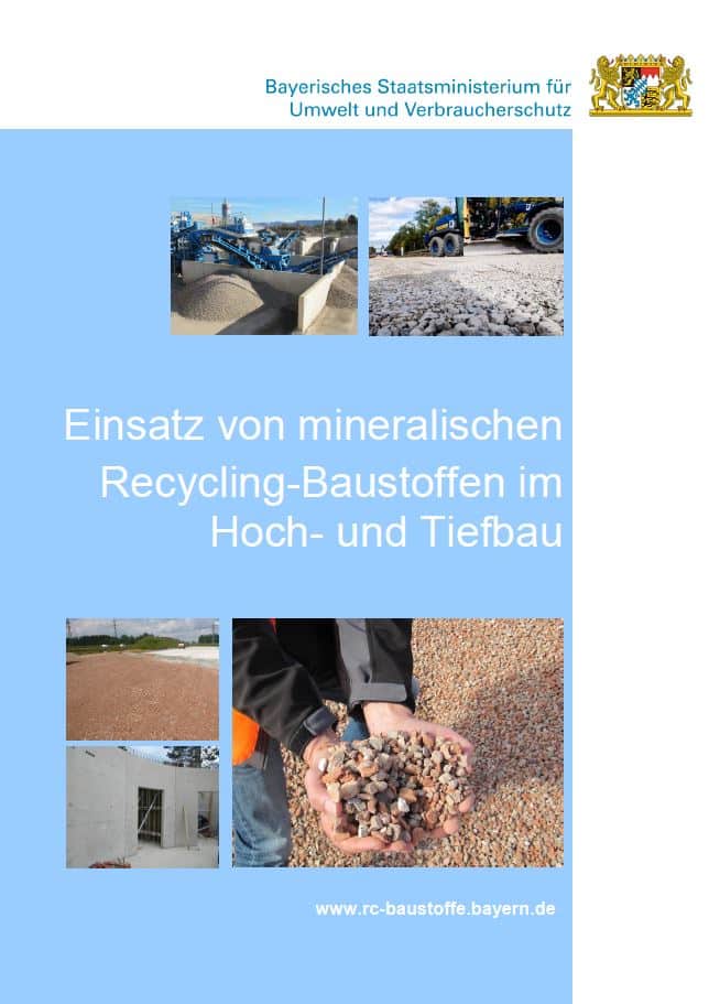 Leitfaden Einsatz von mineralischen Recycling-Baustoffen im Hoch- und Tiefbau